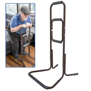 5 Star Super Deals Standing Assistant Chair & Portable Patient Lift Mobility Handle Bar Aid For Elderly - Reliable 3 Handholds for Mobility - 1 of 4