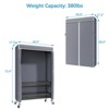 VIPEK Rolling garment rack with wheels, Heavy Duty Covered Clothes Rack with Basket, Black Clothing Rack with Cover - 3 of 4