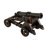 Cannon Sur Roues Grandeur Nature Model 11" – Handmade Iron By Old Modern Handicrafts - 2 of 4