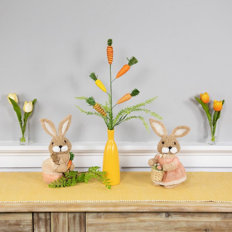 Northlight Striped Carrots Artificial Easter Spray - 23.75", 3 of 8
