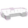 vidaXL Garden Sofa Set Brown Poly Rattan, Steel Large Modular - 4 of 4