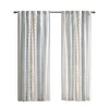 Kumasinova 84"/95"/108" 100% Cotton Printed Curtains Panel,Window Curtains with Chenille Stripe&Lining,Bedroom Curtains for Living Room - 2 of 4