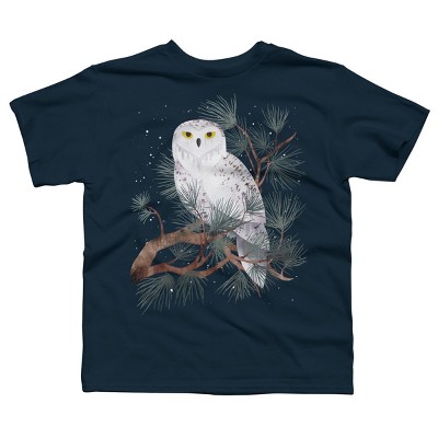 Boy's Design By Humans Snowy By littleclyde T-Shirt