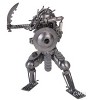 Metal Predator Figurine 8.66" H – Handmade Warrior with Shield & Sword By Old Modern Handicrafts - 4 of 4