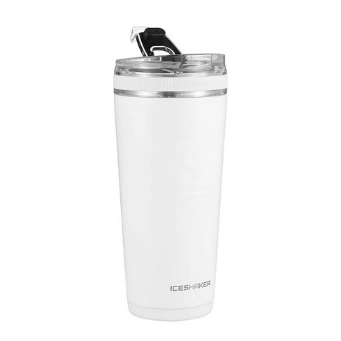  Ice Shaker 26oz Stainless Steel Tumbler as seen on Shark Tank, Vacuum Insulated Bottle with Flex Lid and Straw for Hot and Cold Drinks  (Graffiti)