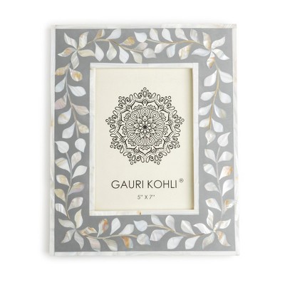 Jodhpur Mother of Pearl Picture Frame, Grey