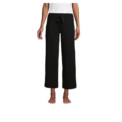 cropped wide leg lounge pants