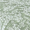 Collections Etc Jacquard Textured Leaf Design Reversible Bedspread - 3 of 3
