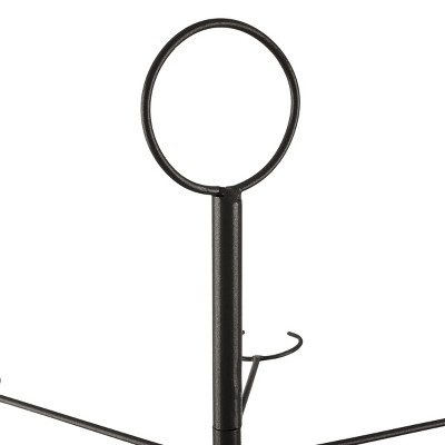 Lavish Home Black 3-Tier Iron Cocktail Tree Stand