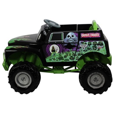 Monster Jam 12V Grave Digger Powered Ride-On - Black/Green – BrickSeek