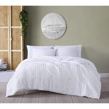 Queen 3pc Annika Cotton Gauze Comforter Set White - Geneva Home Fashion :  Target