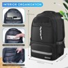 Generic Soccer Backpack Sports Bag with Ball Holder and Shoe Compartment for Football Basketball Volleyball Rugby - 4 of 4