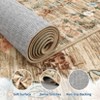 Modern Insect Botanical Pattern Area Rug Floral Print Rug Non-Slip Low Pile Soft Accent Carpet for Living Room Bedroom - 4 of 4
