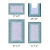 Torrent Collection 4 Piece 100% Soft Cotton Tufted Weave Bath Rug Set, Ombre Pattern, Super Soft & Absorbent, Machine Washable Bathroom Mats - 2 of 4