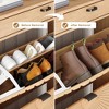 Brafabhome Freestanding Nature Shoe Storage Cabinets with Drawer, Slim Entryway Shoe Organizer with 2 Flip Sun Pattern Doors for Slippers | 12 Pairs - 4 of 4