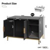 Bestier - Concealed Cat Litter Box Cabinet with Charging Station Litter Mat and Cat Washroom - 4 of 4