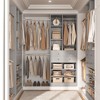 Aheaplus Closet Organizer with 2 Drawers and Shelves, 4.2-8.8 FT Walk-in Closet System with Hang Rods - 4 of 4