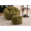 Lyngins Chenille Bean Bag Chairs for Kids and Adults,Comfy Lazy Chairs with Plush Foam and Footrest for Living Room - 2 of 4