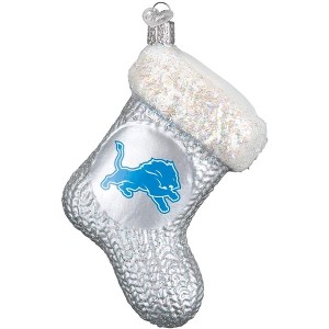 Old World Christmas Blown Glass Ornament for Christmas Tree, Detroit Lions Stocking - 1 of 3