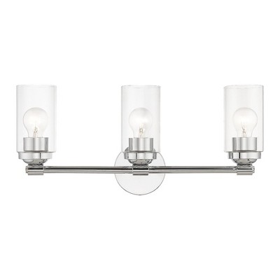 Livex Lighting Whittier 3 - Light Vanity in  Polished Chrome
