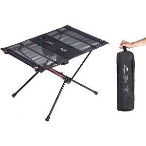 Naturehike Ultralight Camping Table, Portable Backpacking Table with Carry Bag & Cup Holder, Folding Mesh Camp Table for Camping Picnic Beach Fishing - 1 of 4