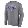 NFL Los Angeles Rams Men's Gray Long Sleeve Crew Fleece Sweatshirt - image 2 of 3