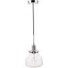 Elegant Lighting Lyle 1 light Chrome and Clear seeded glass pendant - 3 of 4
