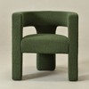 KINWELL 28" Wide Boucle Upholstered Square Armchair - 2 of 4