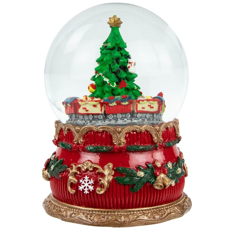Northlight 5.5" Musical Christmas Tree and Train Water Globe, 3 of 6