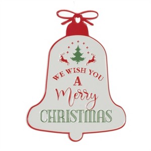 Metal Merry Christmas Bell Sign 9.75"H - 1 of 3