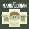 Juniors Womens Star Wars: The Mandalorian The Child Cartoon Cards Festival Muscle Tee - 2 of 4