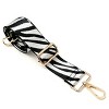 Wrapables Wide Adjustable Crossbody Handbag Strap, Women's Replacement Bag Strap for Purses, White Zebra Print - 2 of 4