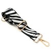 Wrapables Wide Adjustable Crossbody Handbag Strap, Women's Replacement Bag Strap for Purses, White Zebra Print - image 2 of 4