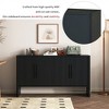 4-Door Large Vintage Storage Sideboard With Adjustable Shelves And Long Handles - 3 of 4