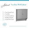 RiverRidge Ashland Two-Door Bathroom and Laundry Wall Mount Storage Medicine Cabinet with Towel Bar - image 4 of 4