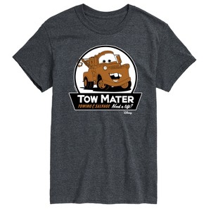 Men's - Cars - Tow Mater Need A Lift Sign Short Sleeve Graphic T-Shirt - 1 of 3