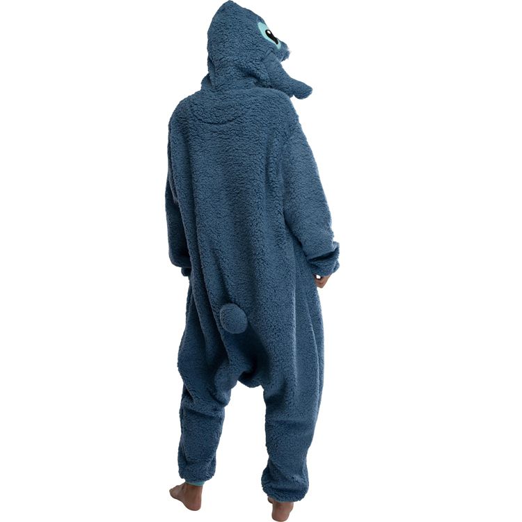Disney Lilo & Stitch Unisex Adult Stitch Kigurumi Cosplay Costume Fleece Union Suit, 5 of 7