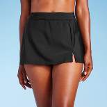 Women's Split Swim Skirt - Aqua Green® Black