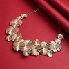 SOHI Women's California Gold Party Statement Necklace - 2 of 4