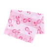 CTM Women's Breast Cancer Ribbon Print Lightweight Scarf - 2 of 3