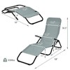 Costway 2 PCS Patio Folding Lounge Chair Rocker Zero Gravity Sun-Chair Recliner - image 4 of 4