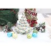 Blue Rose Polish Pottery 44B WR Unikat Christmas Tree Luminary - 3 of 3