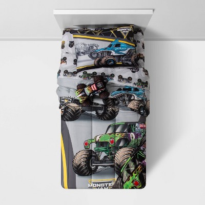 monster truck twin comforter