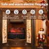 20'' Electric Fireplace Insert Log, 1500W Fireplace Heater with Child Lock, Realistic Fake Firewood Freestanding Heater Set - 2 of 4
