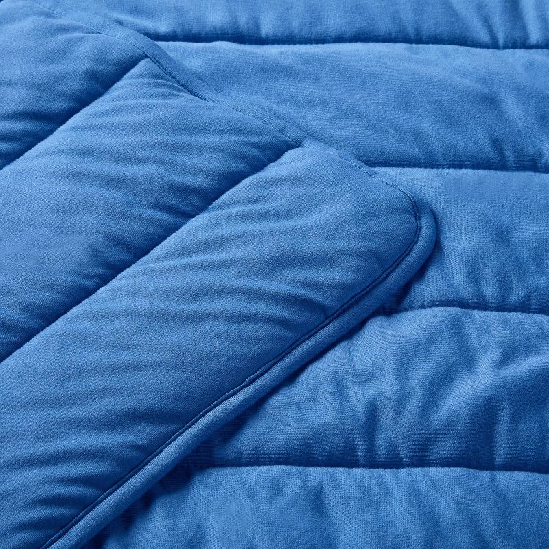 Rayon from Bamboo Quilted Baby Blanket - Blue - Cloud Island&#8482;, 4 of 8