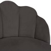 Catalina Metal Vanity Stool Dark Gray - Hillsdale Furniture: Chrome Legs, Velvet Upholstery, Bedroom & Bathroom Seating - 3 of 4