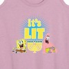 Women's - SpongeBob SquarePants - It's Lit Hanukkah Graphic Racerback Tank - 2 of 4