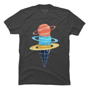 Men's Design By Humans Space-Time Cone-Tinuum By TenkenNoKaiten T-Shirt - 1 of 4