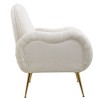Sapphtopaz 1pc Snowflake Fabric Accent Chair Upholstered Sofa Lounge Chair with Metal Legs, Living Room Chair Comfy Chair Furniture for Living Room, - 2 of 4