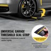 VEVOR Garage Door Threshold Seal Strip, 10 FT Universal Garage Door Floor Seal Strip with Adhesive,Upgraded Thick PVC DIY Weather Stripping , Black - 3 of 4
